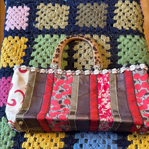 Colorful Patchwork Tote Bag - Picture 2 of 4